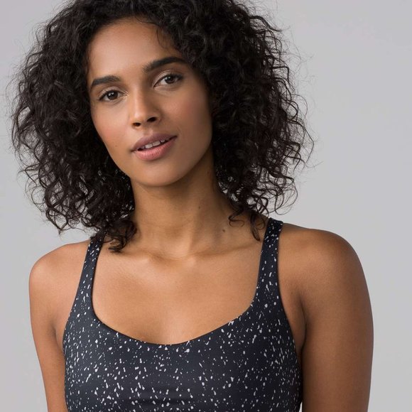 Lululemon Free To Be Bra Butterfly Texture Mink Berry Black - Picture 2 of 5